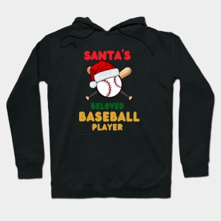Santas Beloved Baseball Player Hoodie